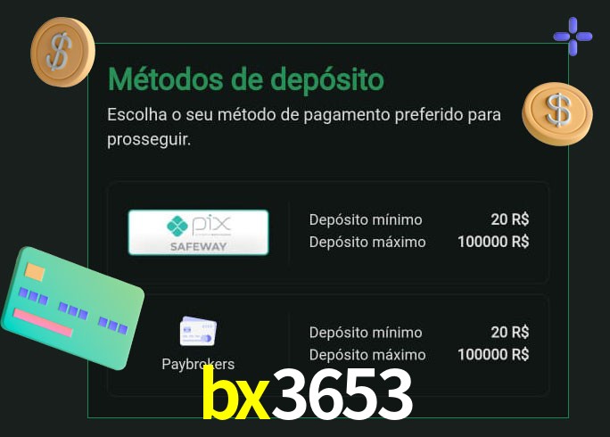 O cassino bx3653 oferece uma grande variedade de métodos de pagamento