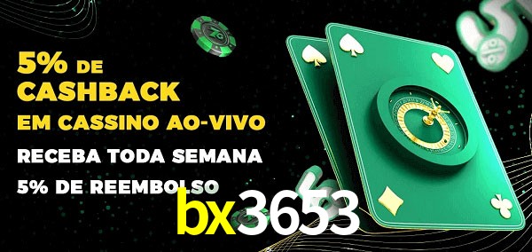 Promoções do cassino ao Vivo bx3653